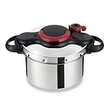 Tefal Clipso Minut Easy Druckkochtopf, Edelstahl, bunt, 22 cm, 6 l