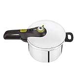 Tefal P2530737 Secure 5 Neo Schnellkochtopf | 6 L | 2-Stufen-Garregler | hochwertiger | Silber/Grün