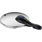 WMF Perfect Plus Ersatzdeckel für Schnellkochtopf, Dampfkochtopf 3l, 4,5l, 6,5l 8,5l, Cromargan Edelstahl poliert, Kunststoffgriff, 2 Kochstufen