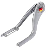 Westmark Gemüse-Doppelschäler, Spargel-Schäler, Edelstahlklingen, Peel-Star, Aluminium, lebensmittelechte Beschichtung, 60502260, Silber