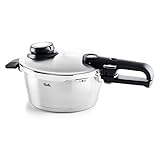 Fissler Vitavit Premium/Schnellkochtopf (2,5 L, Ø 18 cm) Edelstahl-Dampfkochtopf,4-Garstufen, inkl. Einsatz - Induktion
