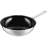 Silit Wuhan Wokpfanne Induktion 28 cm, Wok Edelstahl beschichtet, Wok Induktion, backofenfest, 4,1 Liter