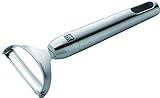 Zwilling 375010000 Twin Pure steel Pendelschäler, Satinierter Edelstahl, spülmaschinengeeignet, 165 mm