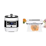 ROMMELSBACHER SOUS VIDE SET - bestehend aus Elektrischer Dampfdruck- & Multikocher MD 1000 & Vakuumierer VAC 110 mit vollautomatischer Vakuumierung & Versiegelung