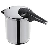 WMF Perfect Premium One Pot Schnellkochtopf Induktion 8,5l, Dampfkochtopf 22 cm, Nudeltopf Cromargan Edelstahl poliert, 2 Kochstufen, Kochtopf groß, All-In-One-Drehknopf