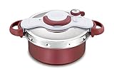 Tefal Schnellkochtopf Clipso Minut Duo 5 L - Schnellkochtopf aus Aluminium mit 5 Sicherheitssystemen und einfachem Einhand-Verschluss, langsames Feuer, Topfmodus, Dampffunktion, Schnellkochtopf