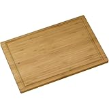 WMF Schneidebrett Bambus natur, 45 x 30 x 1,9 cm, Schneidebrett Holz, Bambus Brett, Holzbrett groß - Tranchierbrett mit Saftrille - Küchenbrett klingenschonend