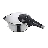 WMF Perfect Premium One Pot Schnellkochtopf Induktion 3l, Dampfkochtopf 22 cm, Cromargan Edelstahl poliert, 2 Kochstufen, All-In-One-Drehknopf