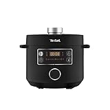 Tefal CY7548 Turbo Cuisine Multikocher | elektrischer Schnellkochtopf | 5L Kapazität | 10 Kochprogramme | patentierte Kochschüssel | einfache Bedienung | inkl. Rezeptheft | Schwarz