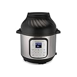 Instant Pot DUO CRISP + Air Fryer 8L Multikocher. 11 Funktionen in 1: Schnellkochtopf, Bratpfanne, Dampfgarer, Slow Kocher, Metall