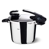 Fissler Schnellkochtopf Edelstahl vitavit Edition digital – 4.5 Liter Dampfkochtopf 22 cm Durchmesser – inkl. vitacontrol digital – Induktion, Gas, Glaskeramik, Elektro – 630-304-04-070/0