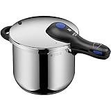 WMF Perfect Plus One Pot Schnellkochtopf Induktion 6,5l, Dampfkochtopf mit Flammschutz, großes Kochsignal, 2 Kochstufen, abnehmbarer Deckelgriff