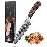 Wakoli EDIB Santoku Messer Damast I 17 cm Klinge aus 67 Lagen mit VG10-Kern I Scharfes Küchenmesser & Kochmesser mit Pakkaholzgriff I Profi Damastmesser in Geschenkbox für Hobby- und Profiköche