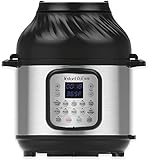 Instant Pot DUO CRISP + Air Fryer 8L Multikocher. 11 Funktionen in 1: Schnellkochtopf, Bratpfanne, Dampfgarer, Slow Kocher, Metall