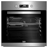 Beko BIM22301X Backofen Elektro/A/71 L/Silber/SimpleSteam Reinigungsfunktion/3D-Kochen/Pflegeleichte Emaillierung/Kindersicherung/Backofentür abnehmbar/Kühlgebläse