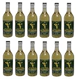 12x 500 ml Retsina Malamatina geharzter Weißwein aus Griechenland Spar Set 12 Flaschen Weiß Wein + 2 Probiersachets a 10 ml Olivenöl von Kreta gratis