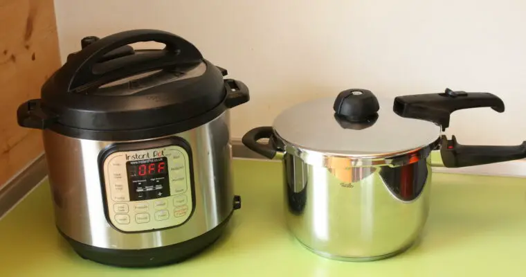 Instant Pot Rezepte auf deutsch aus meiner Küche: Fissler Schnellkochtopf und ein Instant Pot. 